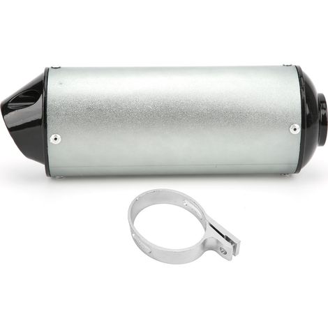 Silencieux d'échappement 1,3 pouce compatible 90cc 110cc 125cc 150cc 160cc quad moto cross pit bike pot amortisseur (1/5)