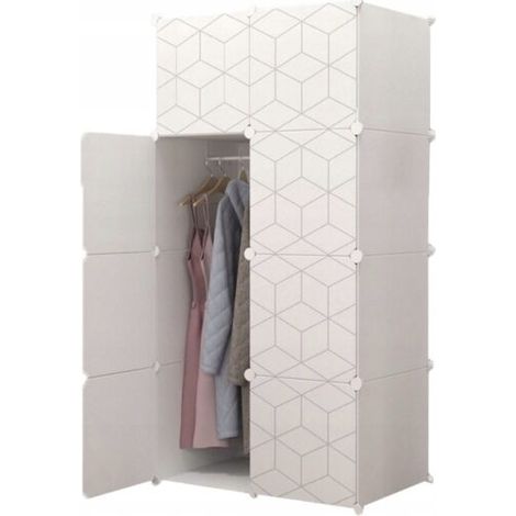 Armadio bianco 147x75x47 cm (1/3)