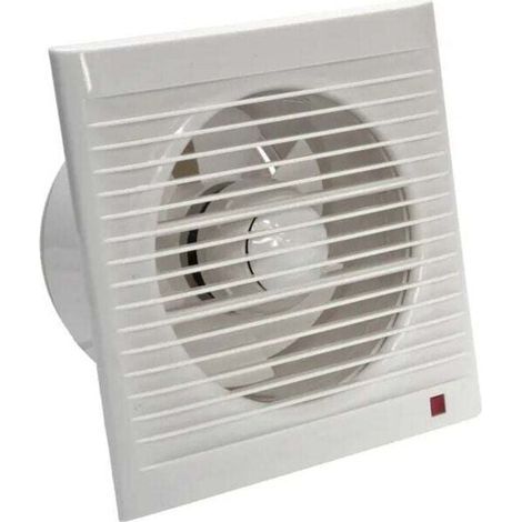 Ventilateur d'extraction 160 mm 15W 140m³/h avec Clapet anti-retour-- pour Salle de Bain,Cuisine,Bureau,WC,Silencieux, (1/4)