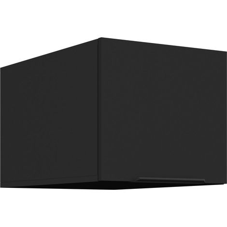 Aufsatzschrank Hochschrank 40 cm SIENA Schwarz Küchenzeile Küchenblock Küche (1/5)