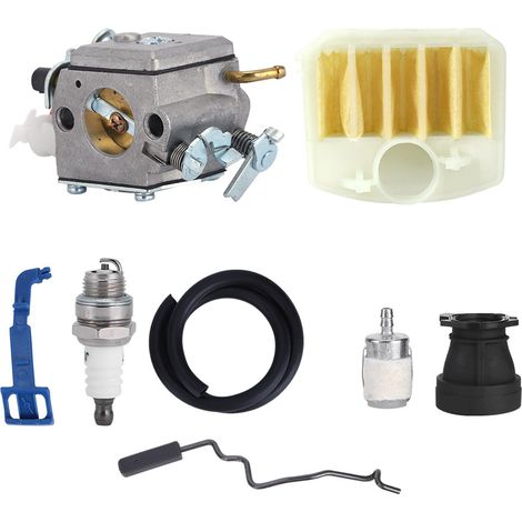 Kit carburateur et bougie compatible avec Husqvarna 350 346XP 353 340 345 (1/5)