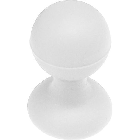 Soporte de silicona para teléfono con ventosa y cabezal redondo, blanco. (1/5)
