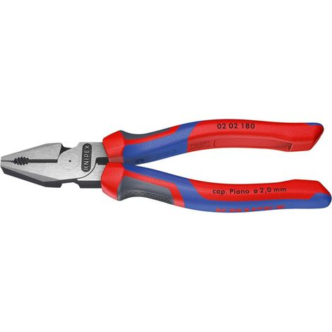 KNIPEX 02 02 180 Kraft-Kombizange mit Mehrko. schwarz atra. 180 mm (1/2)