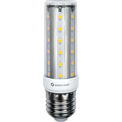 Lampadina LED Retrofit HQI Tubular E27 10W 360 gradi Luce Naturale 4000K 1030 lm, Lampada tubolare interna professionale - Beneito & Faure