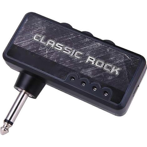 Amplificateur de casque pour guitare électrique, effet de distorsion rock classique, rechargeable, accessoires de guitare noirs (1/5)