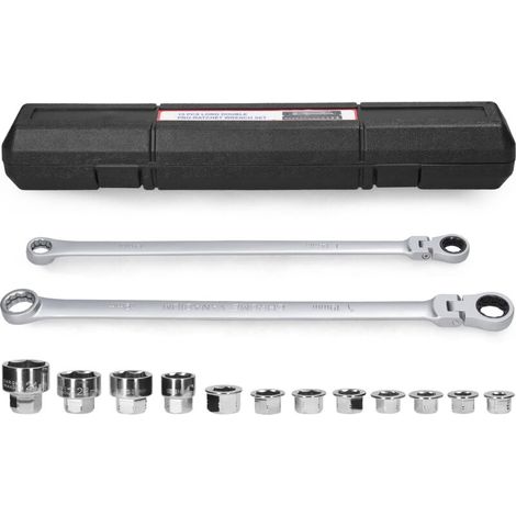Set di chiavi a cricchetto multifunzione 15 in 1 per moto, bicicletta, bagno, aria condizionata, auto, riparazione e manutenzione. (1/4)