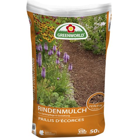 ASB Greenworld Qualitätsrindenmulch 50L fein 0-20 mm Rindenmulch (1/3)