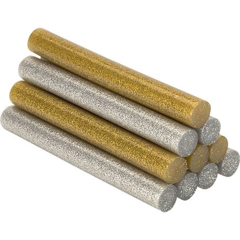 Barre di Colla Decorazione e Hobby ø12x95mm Paillettes Oro + Argento 430206 Salki - Salki (1/2)