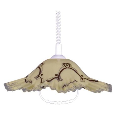 Suspension chapeau crème Ø44 E27 Kaja Lambada K-3266