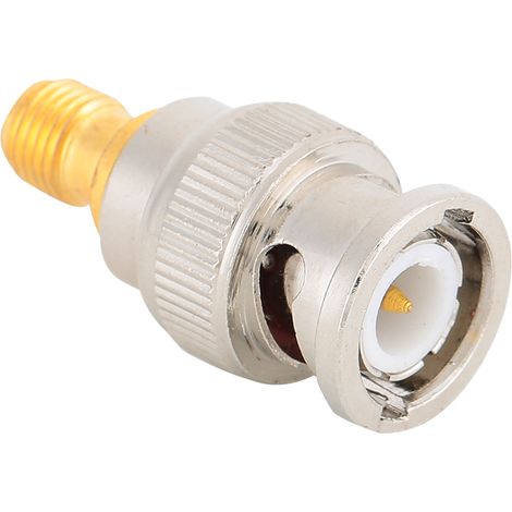 Packung mit 5 SMA-F-auf-BNC-Steckern aus reinem Kupfer für HF-Anwendungen, Antennen und drahtlose LAN-Geräte (1/5)