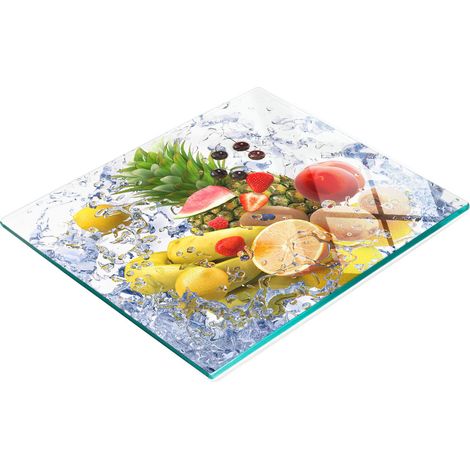 Tabla de madera endurecida multifuncional decorativa para cocina, ideal para frutas y agua, 60x52 cm. (1/5)