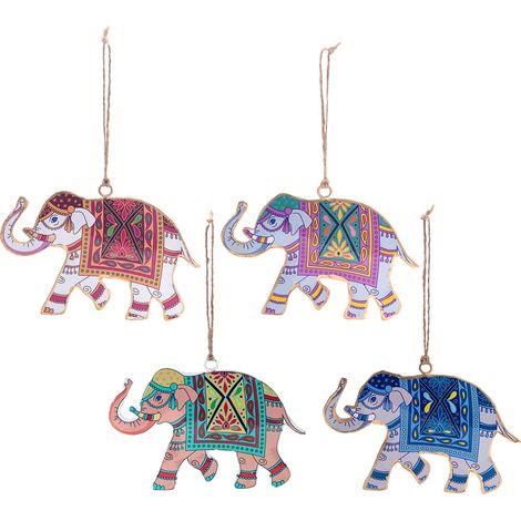 Signes Grimalt Elephant Anhänger 4 u Hangs  Mehrfarbiger Anhänger - 9x14x1cm