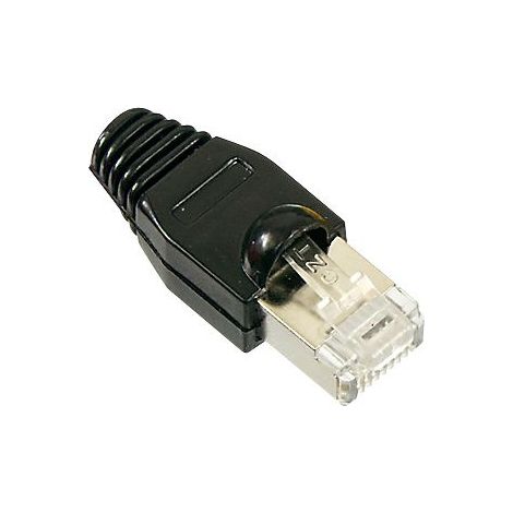 RJ45-Stecker, CAT.5, schwarz