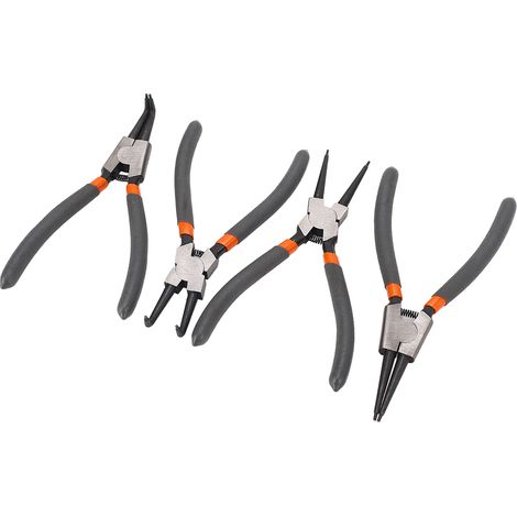 GARRYFIZH Kit de 4 pinces à circlips en acier au carbone pour réparation et entretien. (1/5)