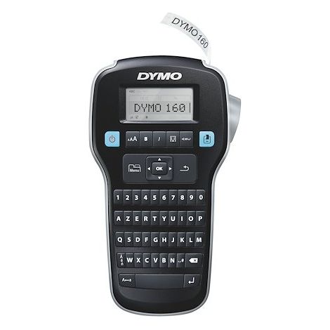 Titreuse portable Dymo Label Manager 160 – Écran LCD large – 6 tailles de polices – Compatible rubans D1 6/9/12 mm – Cutter manuel