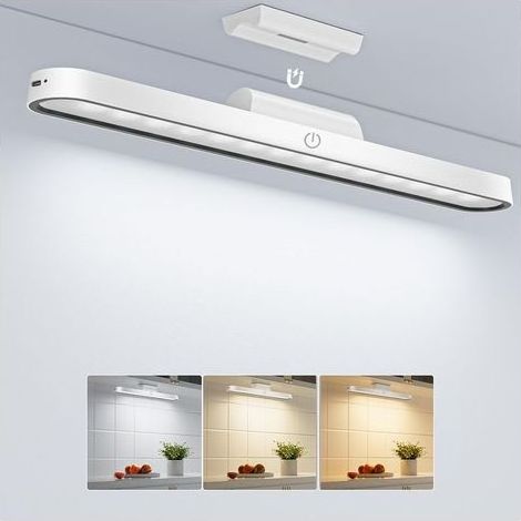 Réglette LED magnétique rechargeable USB – 3 températures, luminosité réglable 10-100%, installation sans perçage (1/5)