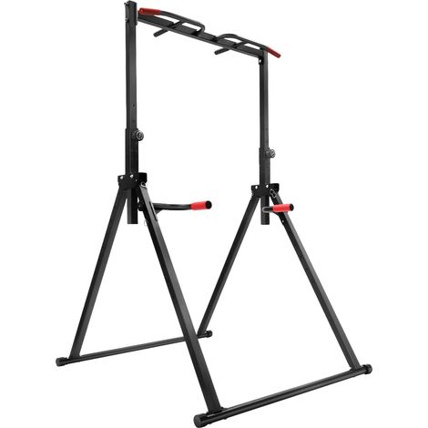Barre de Traction Maison pour Fitness Gym Appartement, Power pliable Station de dips, Barre Pull Up Réglable, Musculation Haut du Corps, Exercice Bras Dos Épaules, Pliable Autoportant, 1.75-2.3m