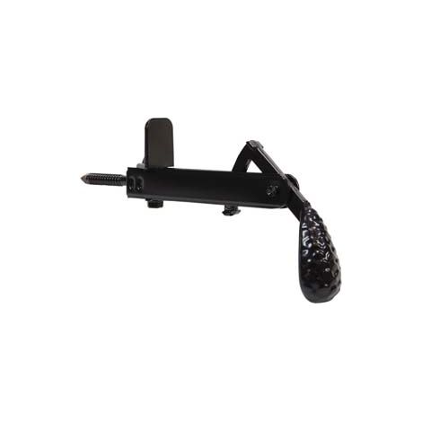 FERMAPERSIANE A PENDOLO CON FERMO FISSO mm.105x55h. verniciato nero