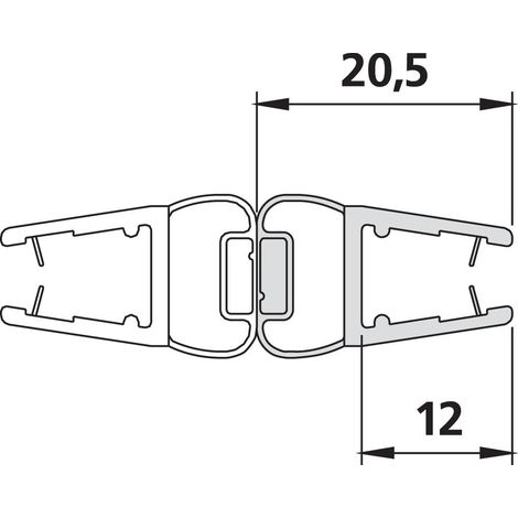 Kermi Magnetleiste 3270 22 x1, 6445, 180 Grad, 2000mm, passend bis Serienhöhe 2000mm, 2534098