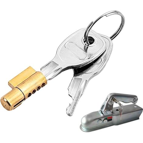 Lucchetto per rimorchio, Lucchetto antifurto per gancio di traino, Gancio di traino di sicurezza per auto (1/4)