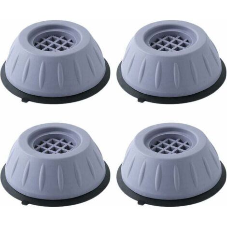 Set di 4 cuscinetti antivibrazione per lavatrice, tappetini antivibrazione, piedini in gomma antiscivolo per la riduzione di urti e rumore, antiscivolo per lavatrici e frigoriferi, rialzati di 3 cm