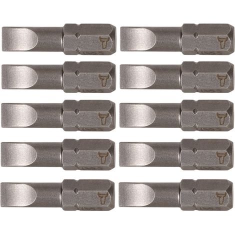 STIER Schlitz-Bit 5,5 x 1,0 mm, Form C 6,3, Länge 25 mm, 10er Pack 10 Stk (1/5)