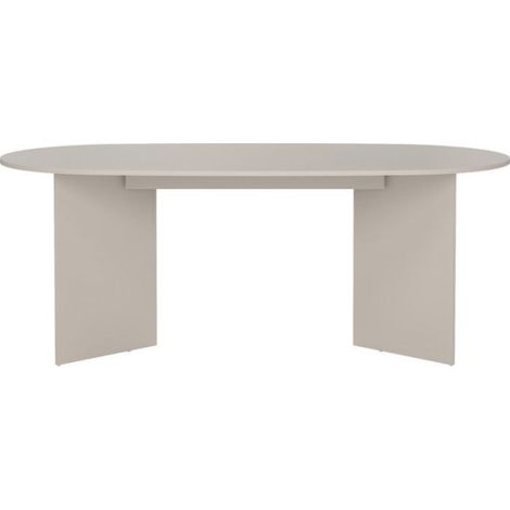Table à Manger FAMILY – Beige Cachemire - Ovale - 6 places - 200 x 100 x 76 cm (1/5)
