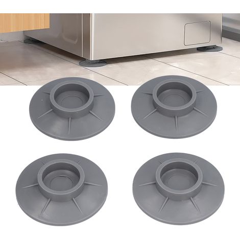 Schutzpads für Waschmaschinen, Saugnapffüße, rutschfest, stoßdämpfend, geräuscharm, universelle Gummibefestigungen für Trommelwaschmaschinen (4er-Packung) (1/5)