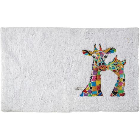 Art by Steven Brown Francie & Josie Bath Rug, 100% Cotton, Anti-Slip Backing (1/5)