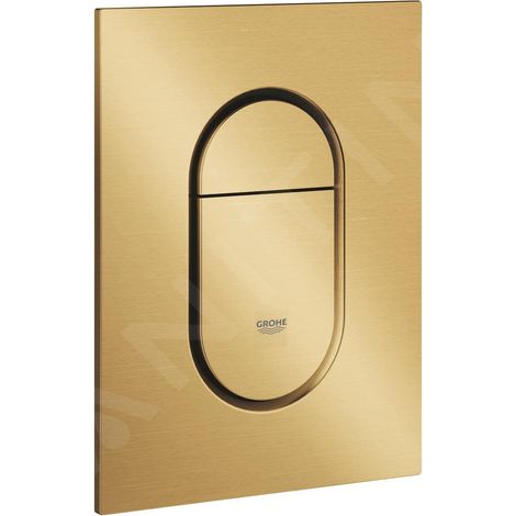 Plaque de commande WC – Finition métal – Dimensions 130 x 172 mm – Matériau ABS – Technologie Grohe StarLight – Économie d'eau Grohe EcoJoy
