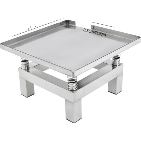 Mesa vibratoria para hormigón, acero inoxidable, rendimiento eficiente, color plata, enchufe europeo. (1/2)