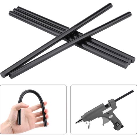 5 bâtons colle thermofusible EVA noirs 11x270mm débosselage auto sans peinture tôle métal frigo lave-linge outils (1/5)