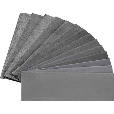 9 x 3,6 Zoll Schleifpapier – Körnung 120 bis 3000 – 42 Blatt – Zum Polieren von Metall und Holz – Siliziumkarbid (1/5)