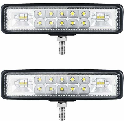 6" LED Motorcycle Headlight, LED Work Light for Tractors, 2 Rows, 9-36V, 120W, 12000LM, 6000K, Combination Spotlight + Floodlight, Off-Road LED Bar, 4x4 LED Headlight, LED Lighting Pods for Trucks, SU (1/2)