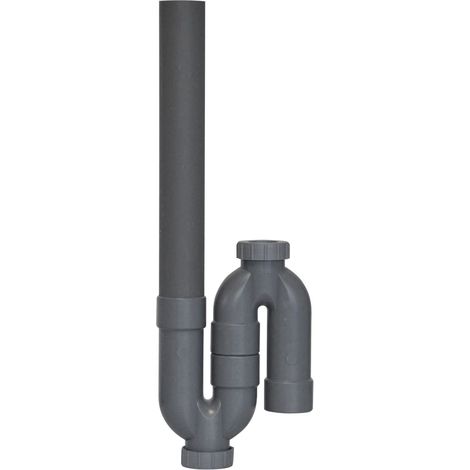Jardibric – Siphon de machine à laver Ø40 – Sortie verticale – Matériaux résistants aux produits chimiques – Écoulement rapide et hygiénique (1/2)