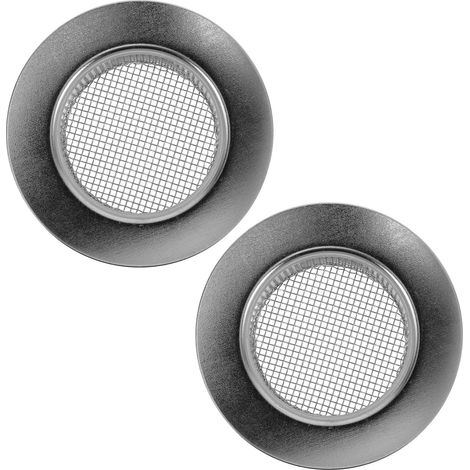 Crépine D'évier en Acier Inoxydable 2pcs, Filtre Anti-bouchage Rond pour Bain et Buanderie, Protège les Canalisations Efficacement