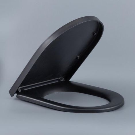 QeramiQ Dely Abattant WC - 40mm - noir mat (1/3)