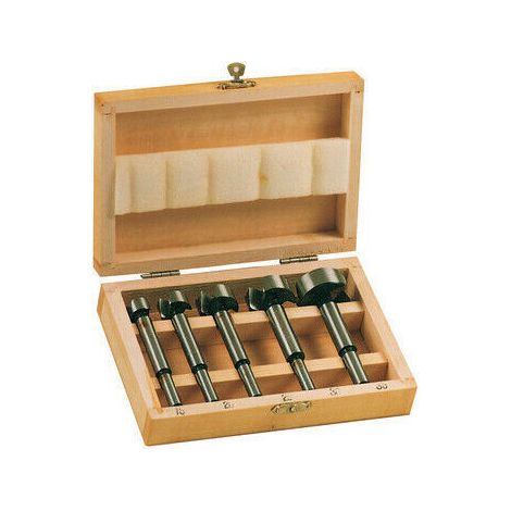 SET KIT 5 FRESA FRESE PUNTE PER CERNIERE PER LEGNO IN ACCIAIO FRESATRICE