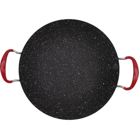 Poêle à barbecue coréenne antiadhésive avec poignée anti-brûlure ronde (1/5)