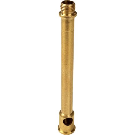 Tibelec – Rehausse laiton pour luminaire avec passe-fil – Longueur 105mm – Pas 10x1 mâle/femelle – Garantie 5 ans (1/2)