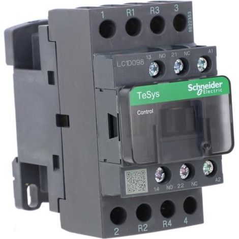 Contattore TeSys LC1D - 4 poli (2NO + 2NC) - AC1 440V 20 A - 48 V AC - LC1D098E7