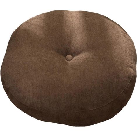 Coussin de sol rond multifonctionnel et confortable pour la méditation, le yoga et le canapé-lit.-Brown (1/5)