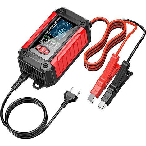 Chargeur et Testeur de Batterie Auto 12 V/6 A avec Réparation par Impulsion, Mesure SOC/SOH, pour Batteries Plomb-Acid, AGM, LiFePO4 (1/5)