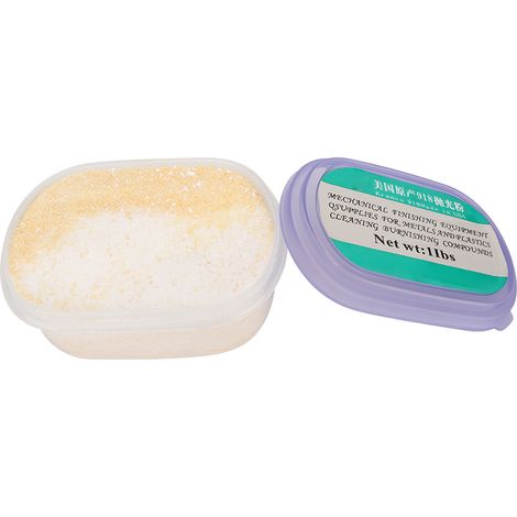 Accessoire pour machine à polir les bijoux en argent, or et cuivre : poudre à polir pour tambour, compatible avec les ornements en argent, or et cuivre. (1/5)
