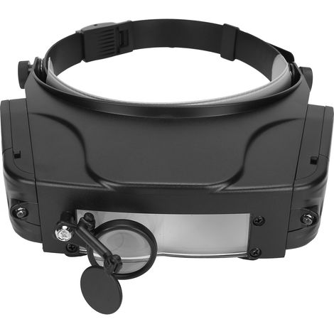 1.5X 3X 9.5X 11X Loupe frontale multifonction avec LED, verre grossissant binoculaire, usage professionnel ou DIY (1/5)