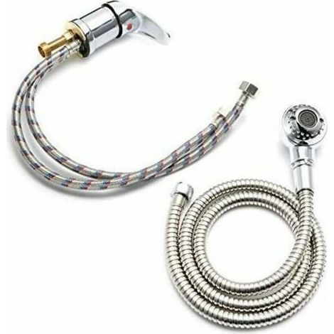Ensemble de robinets mitigeurs pour salon de coiffure, lavabo, pommeau de douche, (1/4)