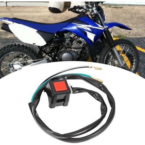 Motorstoppschalter für Yamaha TTR125, Ersatz-Not-Aus-Schalterknopf, rutschfestes Ersatzteil, schwarz, universell (1/5)