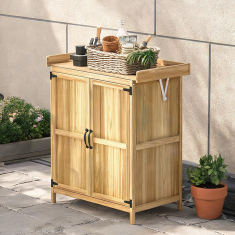 Chariot de jardin en madera de Abeto 74 x 43 x 88 cm (1/5)