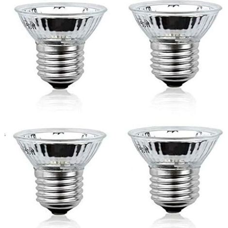E27 50W UVA+UVB Full Spectrum Dimmable Heat Lamp 220-240V for Reptiles, Amphibians, Lizards (4-Pack, Warm White 2700K) (1/5)