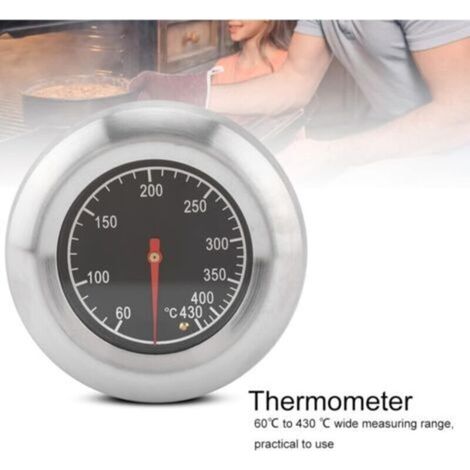 BBQ Thermomètre pour Tous Les barbecues, Fumoir, Fumoir et Barbecue Chariot, Analogique, (1/4)